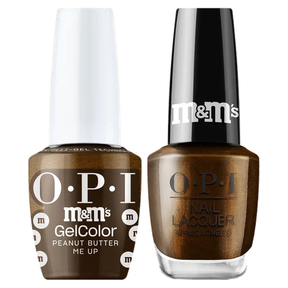 OPI Intelli Gel & Lacquer Duo - HPT07 Peanut Butter Me Up (OPI M&M Collection) - DTK Nail Supply