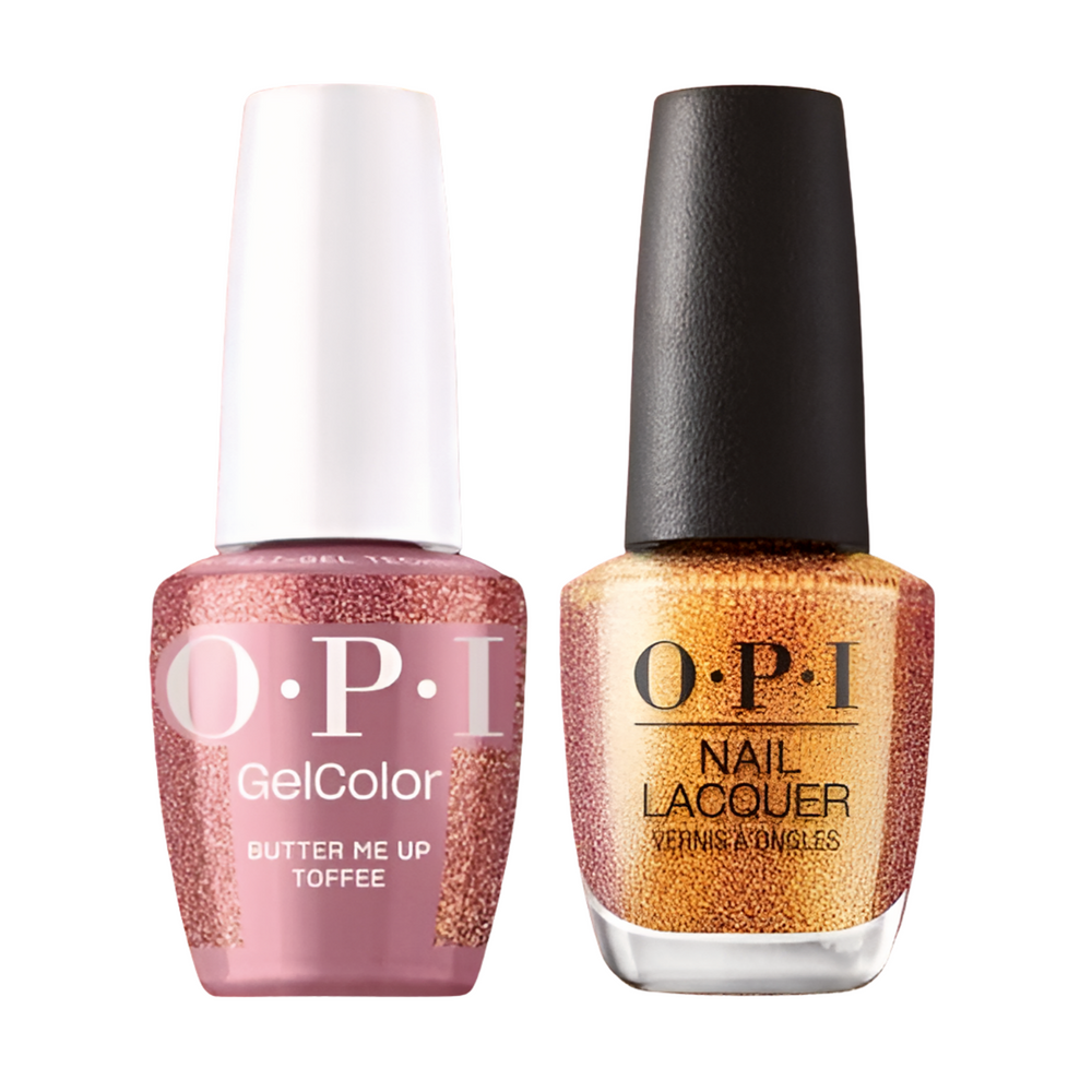 OPI Gel Nail Polish Duo - HPS09 Butter Me Up Toffee - Gel Polish 0.5oz