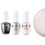 OPI Intelli-Gel Combo - Super Base Coat, Super Gloss Top Coat & S001 Pink In Bio