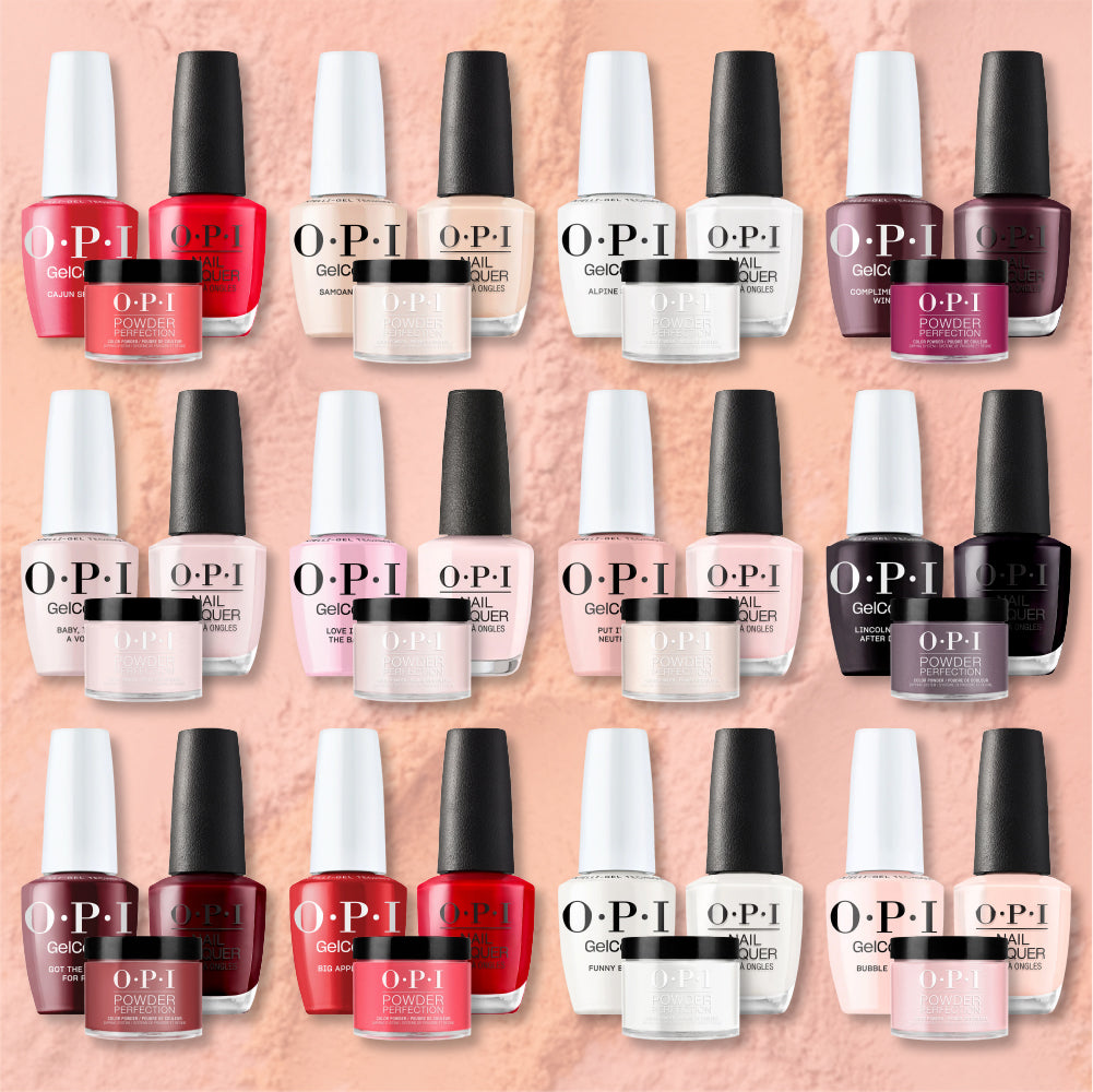 OPI Intelli 3 in 1 - Best Sellers 12 Colors Set - Dip, Gel & Lacquer Matching