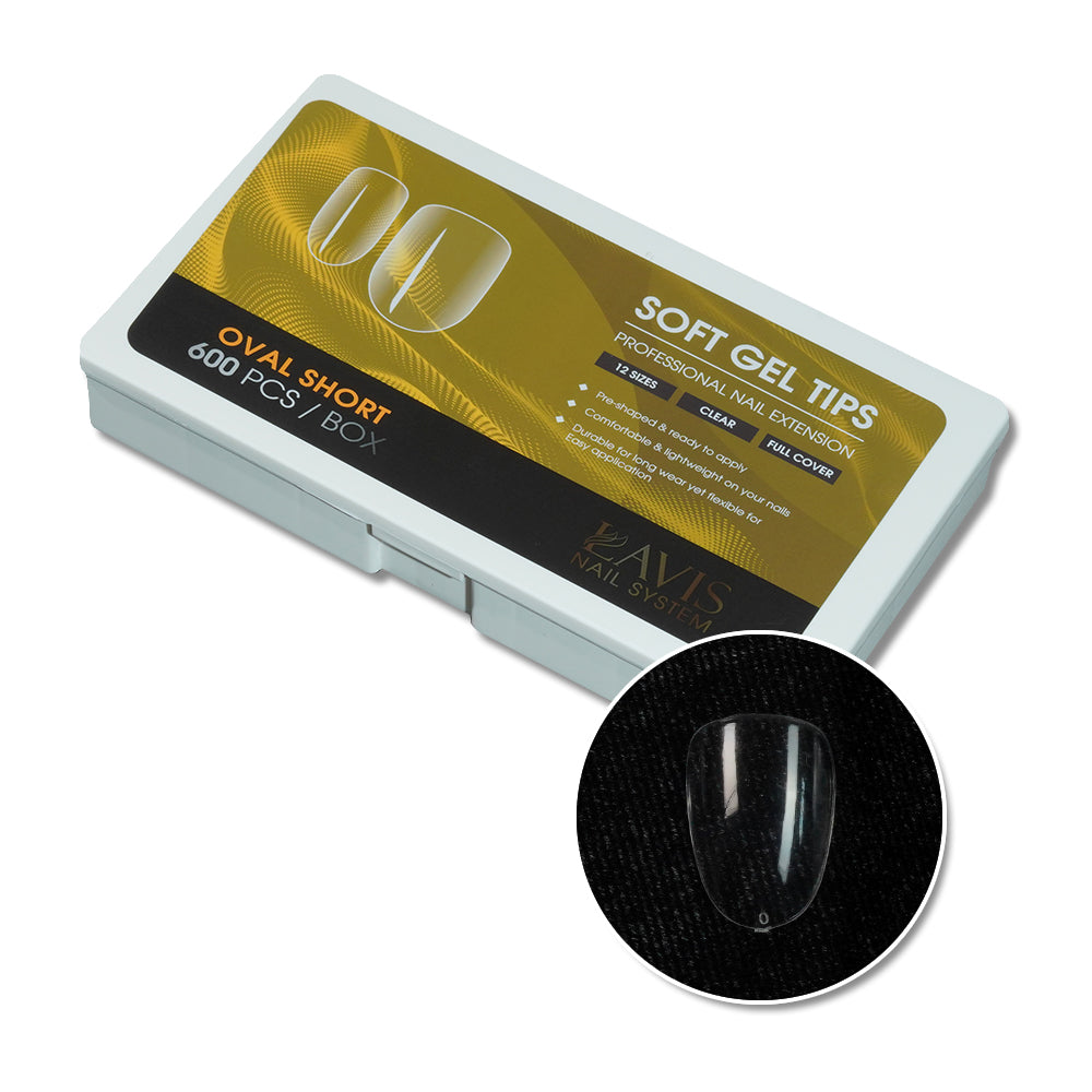 LAVIS Oval - Soft Gel Tips by LAVIS NAILS TOOL sold by DTK Nail Supply
