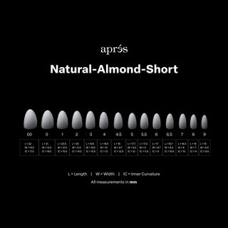Apres Gel-X Ombre Tips  - Natural Almond Short