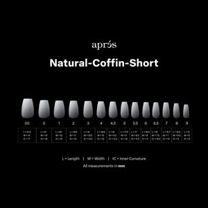  Apres Gel-X Ombre Tips  - Natural Coffin Short by Apres sold by DTK Nail Supply