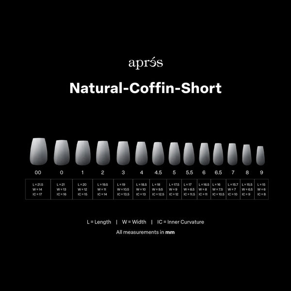  Apres Gel-X Ombre Tips  - Natural Coffin Short by Apres sold by DTK Nail Supply