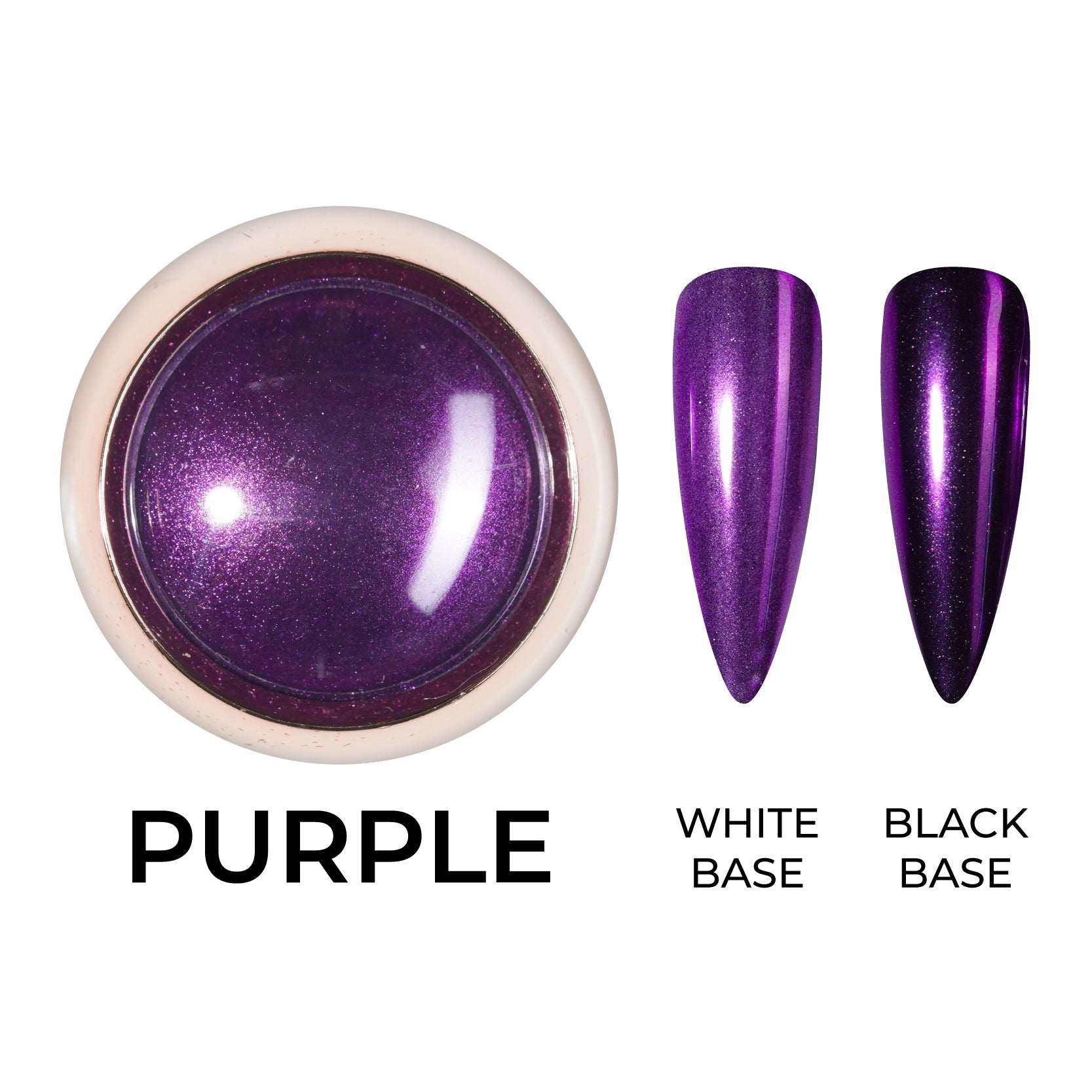 Classic Chrome Nail Powder - Purple