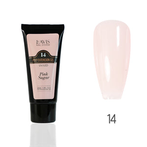 LAVIS 14 Pink Sugar - New Poly Extension Gel 15 UV/LED 30ml