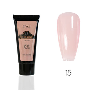 LAVIS 15 Pink Press - New Poly Extension Gel 15 UV/LED 30ml