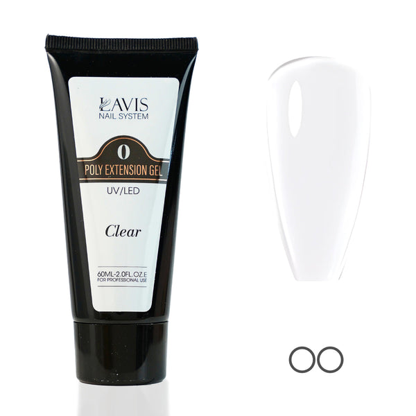 🎁 LAVIS 00 Clear - New Poly Extension Gel UV/LED (100% off)