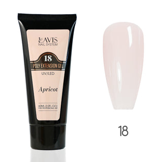 LAVIS 18 Apricot - New Poly Extension Gel 15 UV/LED 30ml