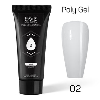 LAVIS Poly Extension Gel 15ml - 02 - White