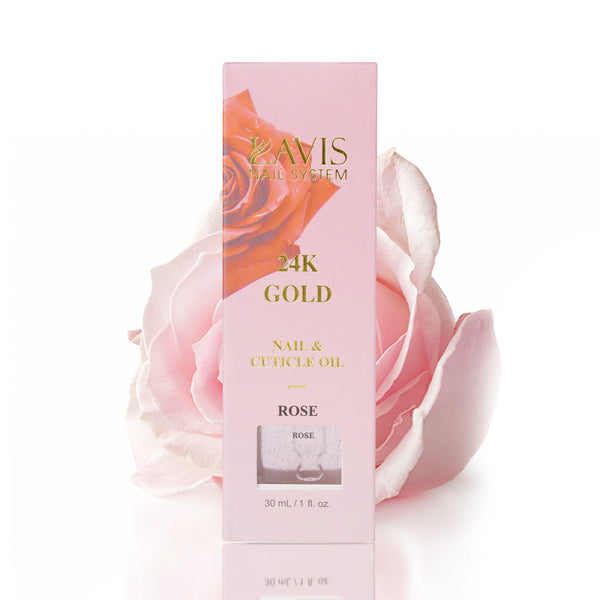  Lavis 24K Gold Nail & Cuticle Oil - Rose - 30mL by LAVIS NAILS TOOL sold by DTK Nail Supply