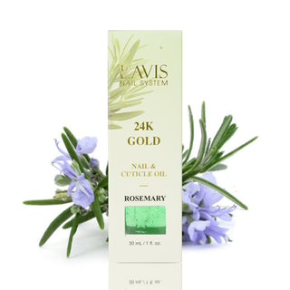  Lavis 24K Gold Nail & Cuticle Oil - Rosemary - 30mL by LAVIS NAILS TOOL sold by DTK Nail Supply