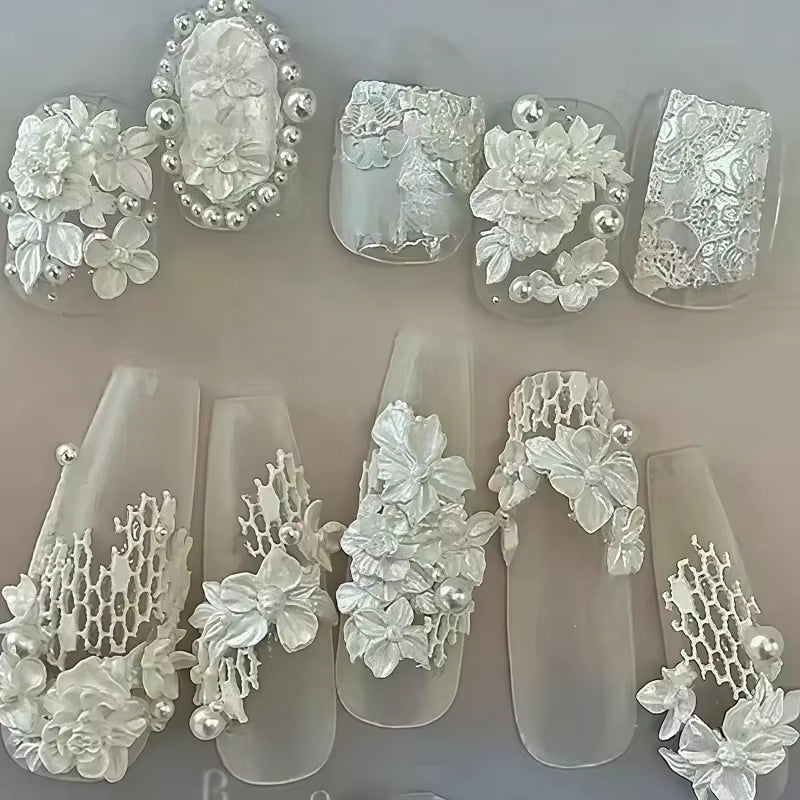 3D Nail Charm Mold 24 - Flower & Sea Star - DTK Nail Supply