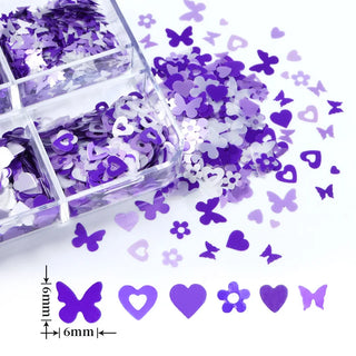 6 Grids of Sequins - 1909-47 - #4 Valentine Purple