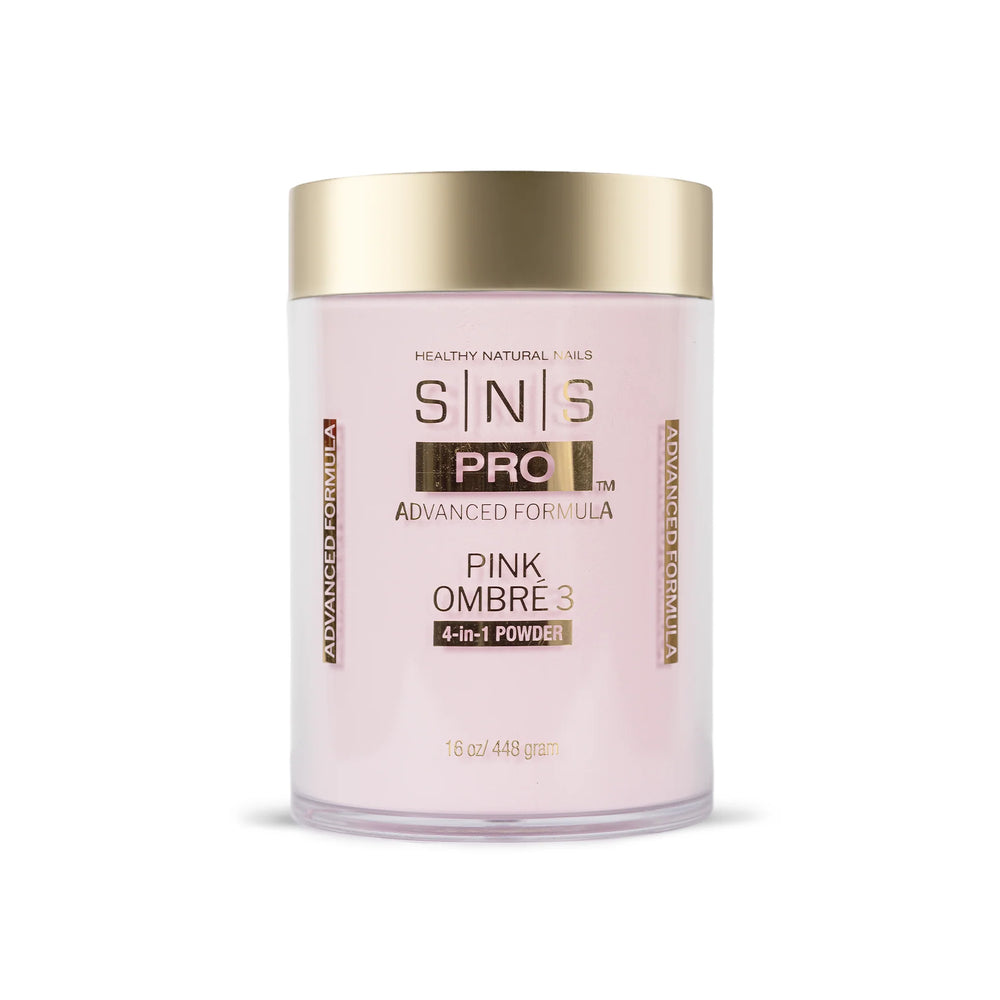 SNS 4-in-1 Pink & White Powder 16oz - Pink Ombre 3