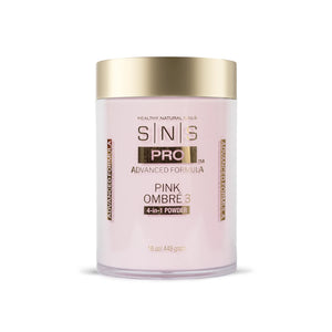 SNS 4-in-1 Pink & White Powder 16oz - Pink Ombre 3