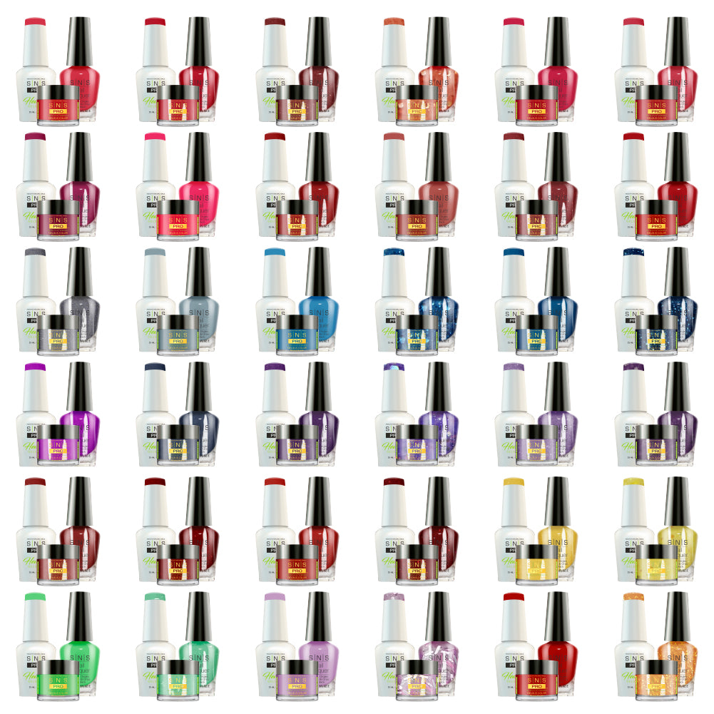 SNS Pro 4 in 1 - Board 4 Pink Collection (109 - 144) - Dip, Gel & Lacquer Matching