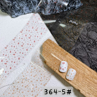3D Bow Floral Nail Transfer Decals 1