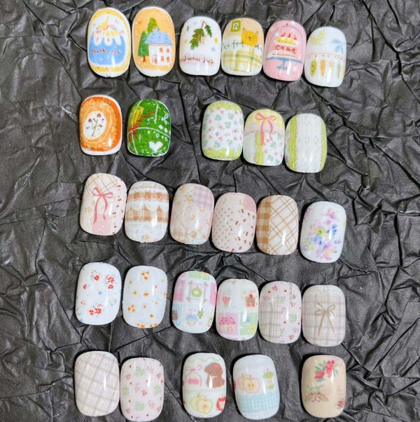 Nail Transfer Foil 1 - Spring Flower & Pattern - M364