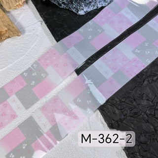 3D Bow Floral Nail Transfer Decals 2