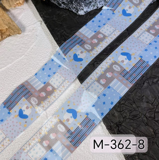 3D Bow Floral Nail Transfer Decals 2