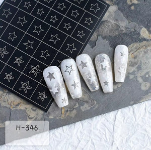 Stencil Nail Stickers