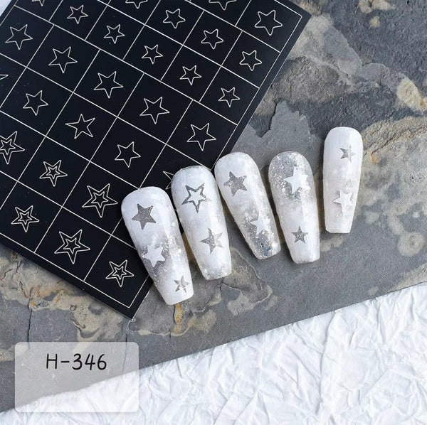 Stencil Nail Stickers