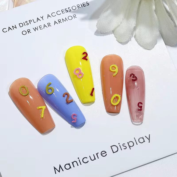 3D Nail Charm Mold 9 - Numbers