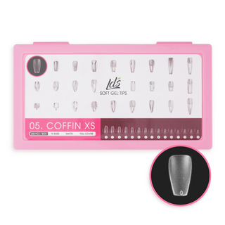 LDS - 05 Coffin XS Matte Nail Tips (Full Cover) (Box of 600PCS)