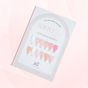 LDS Color Craze Gel Nail Polish - Set 12 Colors - Softly Sheer 2 Collection