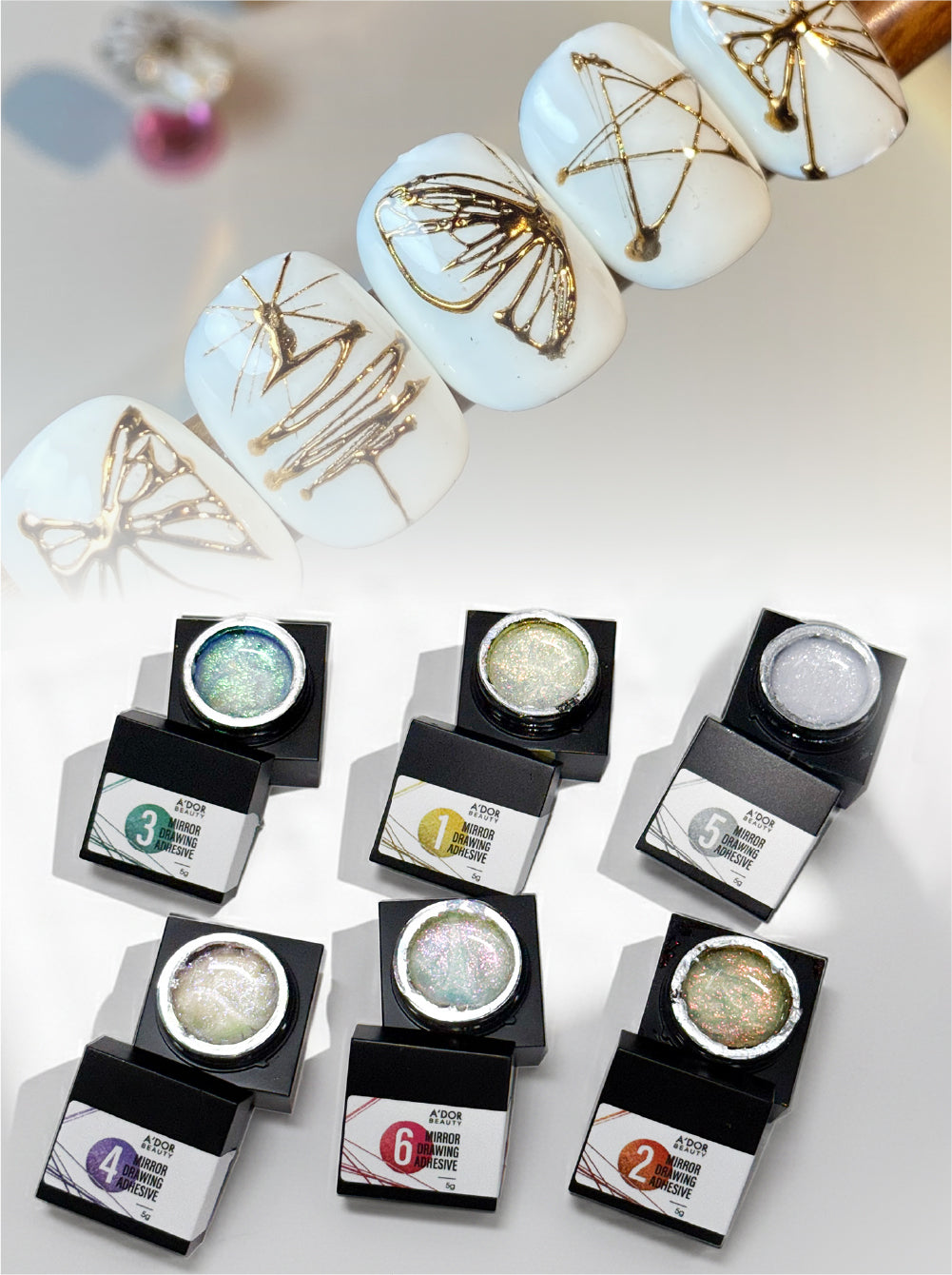 A'DOR Mirror Spider Gels