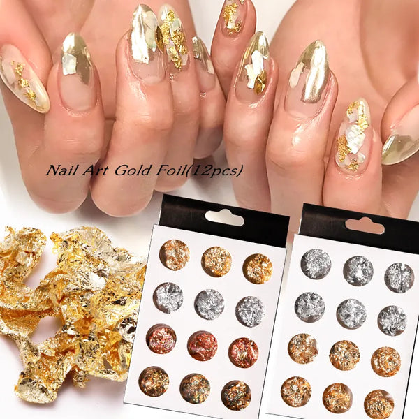 Ultra Thin Foil Paper - 12Pcs Mixed Foil by OTHER sold by DTK Nail Supply