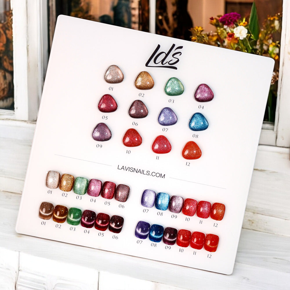 (Sample) LDS VV CE - Set 12 Colors - Vintage Vogue Cat Eye Gel Polish Collection