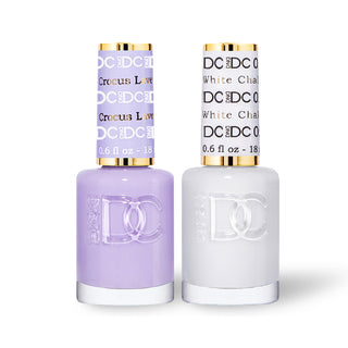  DND DC 2 Nail Lacquer - Set 8 PURPLE & WHITE by DND DC sold by DTK Nail Supply