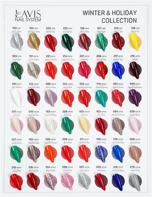 Lavis Gel Polish Set 48 Colors - Winter & Holiday Collection