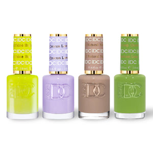  DND DC 4 Nail Lacquer - Set 9 YELLOW, PURPLE, BROWN & GREEN by DND DC sold by DTK Nail Supply
