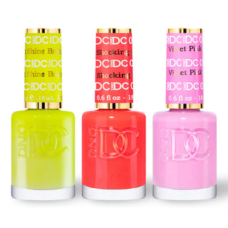  DND DC 3 Nail Lacquer - Set 9 YELLOW, RED & PINK by DND DC sold by DTK Nail Supply