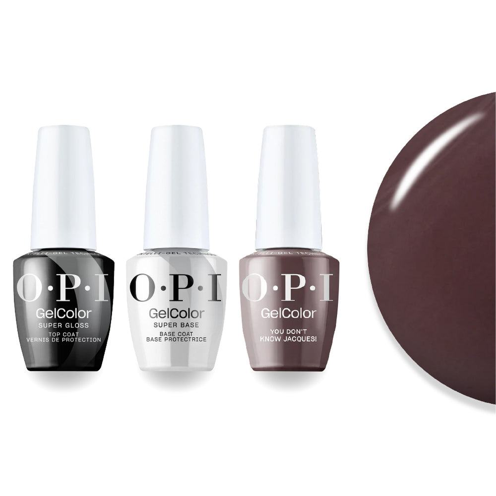 OPI + Super Glossy Top Super Base - You Don_t Know Jacques!