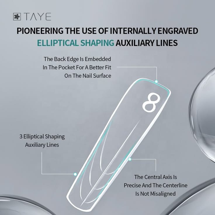TAYE Dual Form Tips - P064 Double-Head Short Nail Form