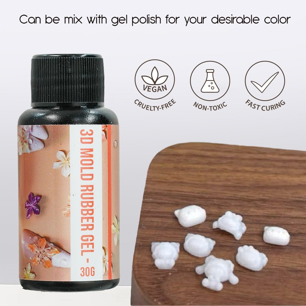 A'DOR 3D Mold Rubber Gel 30g - DTK Nail Supply