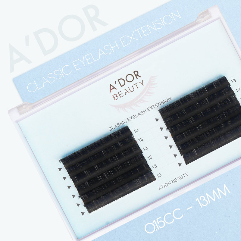 A’dor Beauty Classic Eyelash Extension 0.15CC - 13MM - DTK Nail Supply