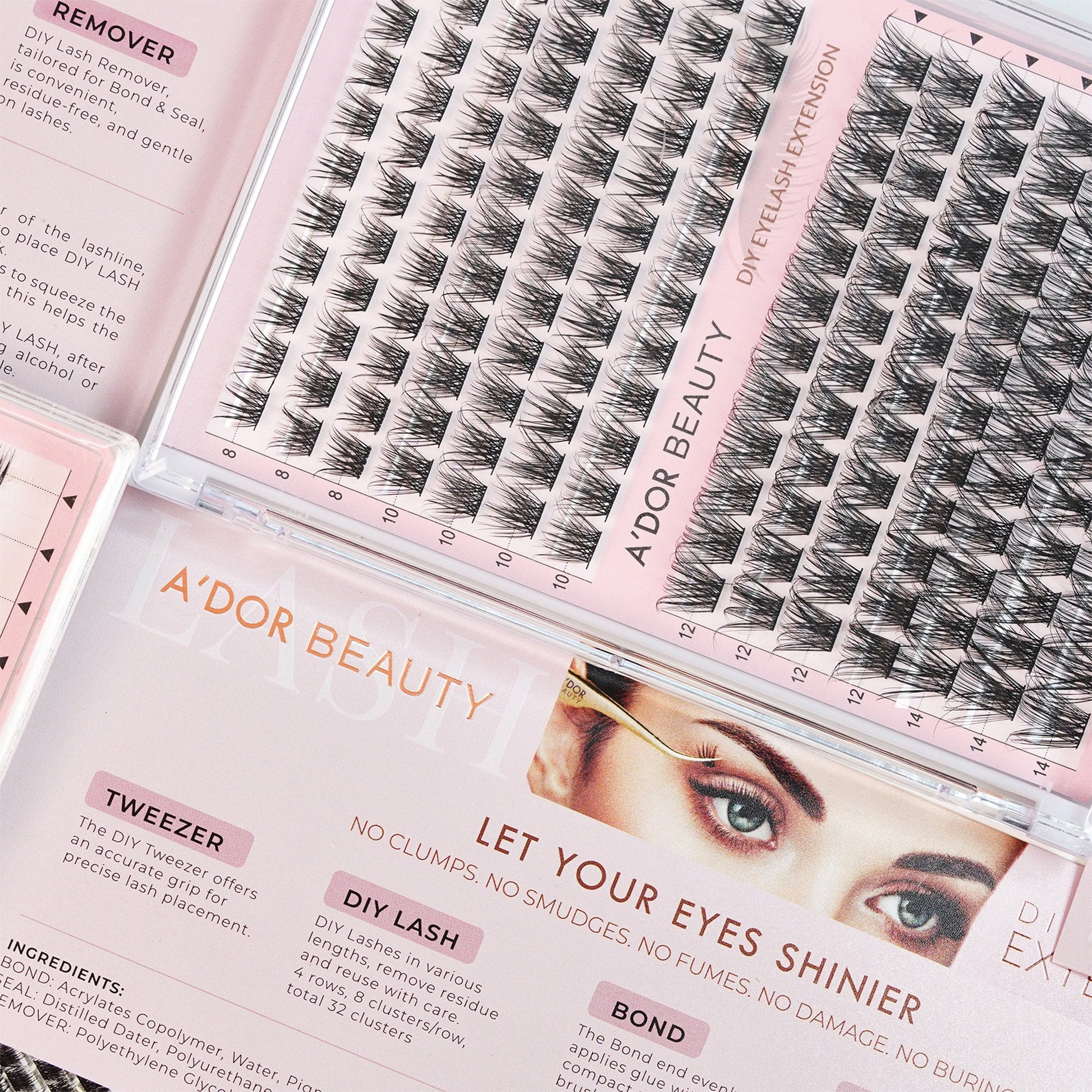 A’dor Beauty Eyelash Extension Pro Box - D12 - DTK Nail Supply