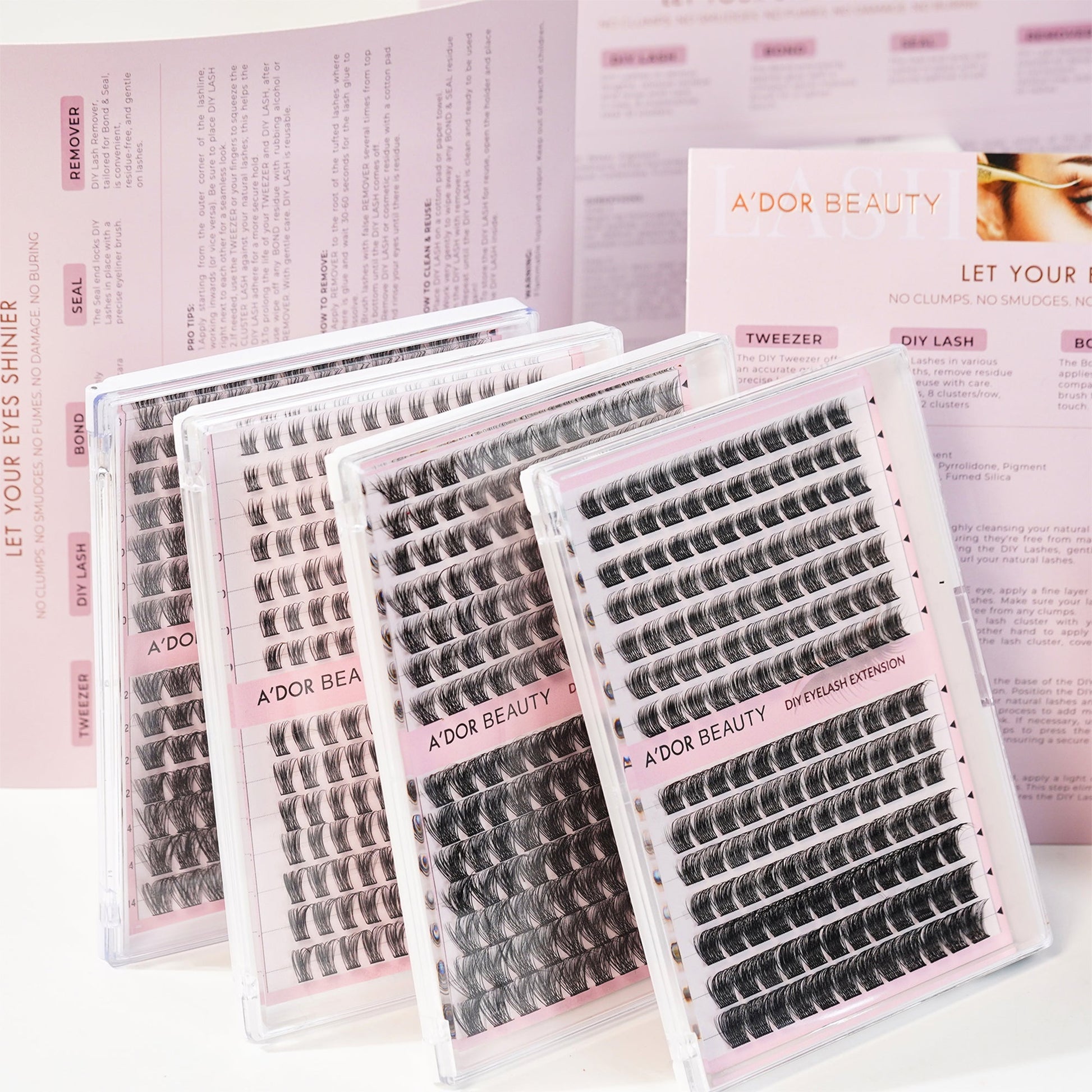A’dor Beauty Eyelash Extension Pro Box - D12 - DTK Nail Supply