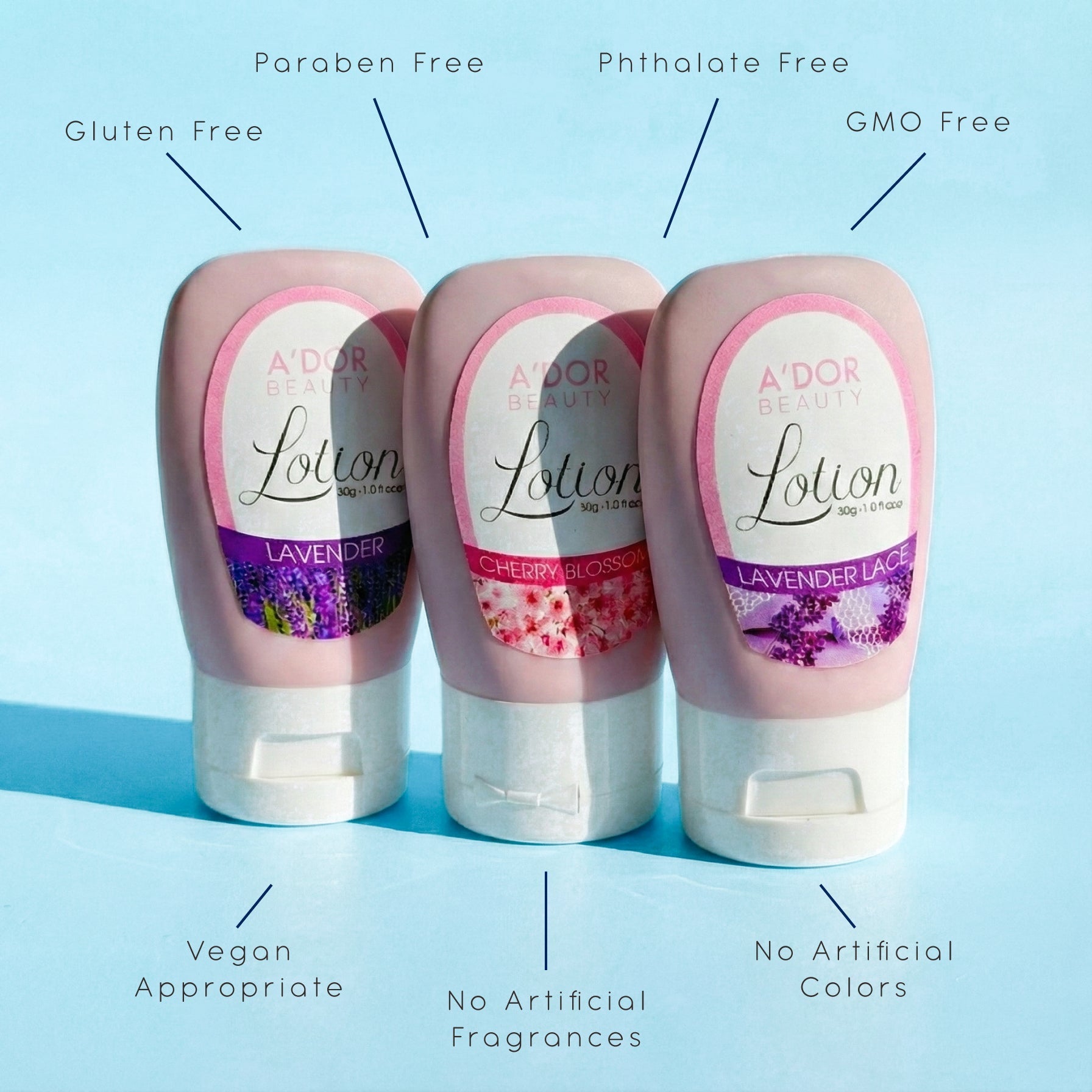A'DOR Beauty Lotion - Lavender Lace - DTK Nail Supply