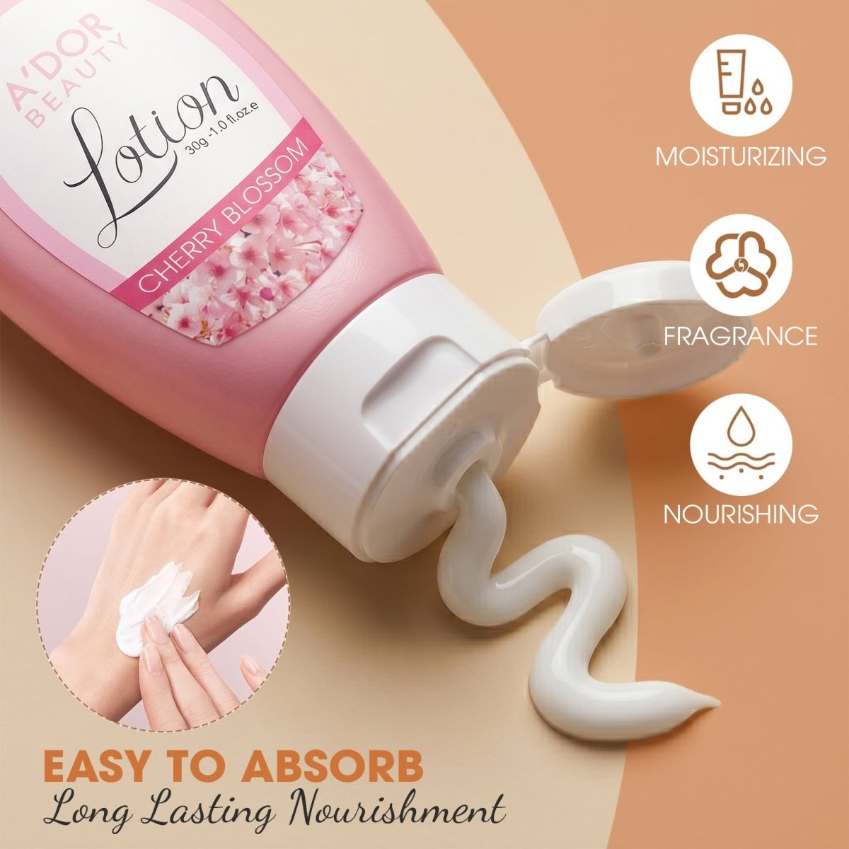 A'DOR Beauty Lotion - Set 3 PCS - DTK Nail Supply
