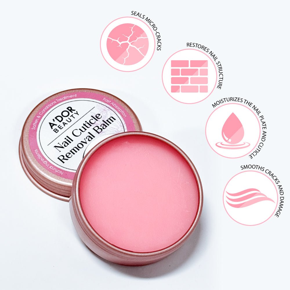 A'DOR Beauty Nail Cuticle Removal Balm - DTK Nail Supply