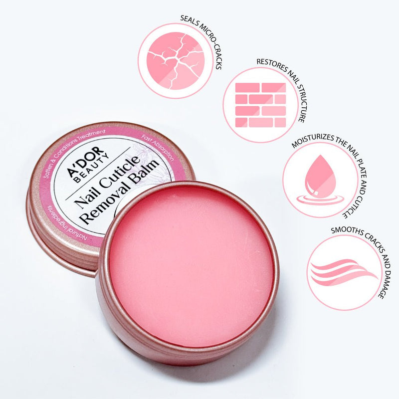 A'DOR Beauty Nail Cuticle Removal Balm - DTK Nail Supply