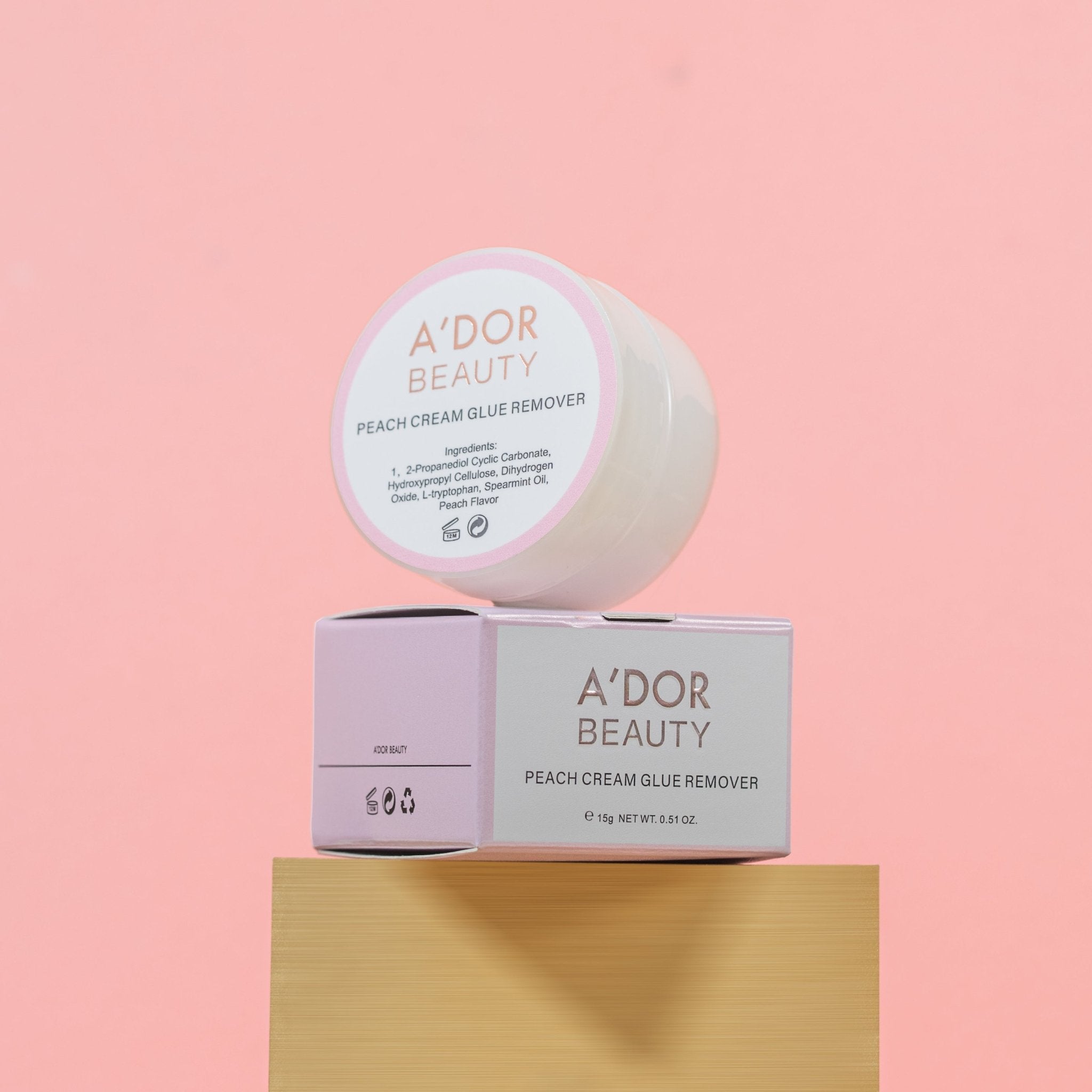 A’dor Beauty Peach Cream Glue Remover - DTK Nail Supply