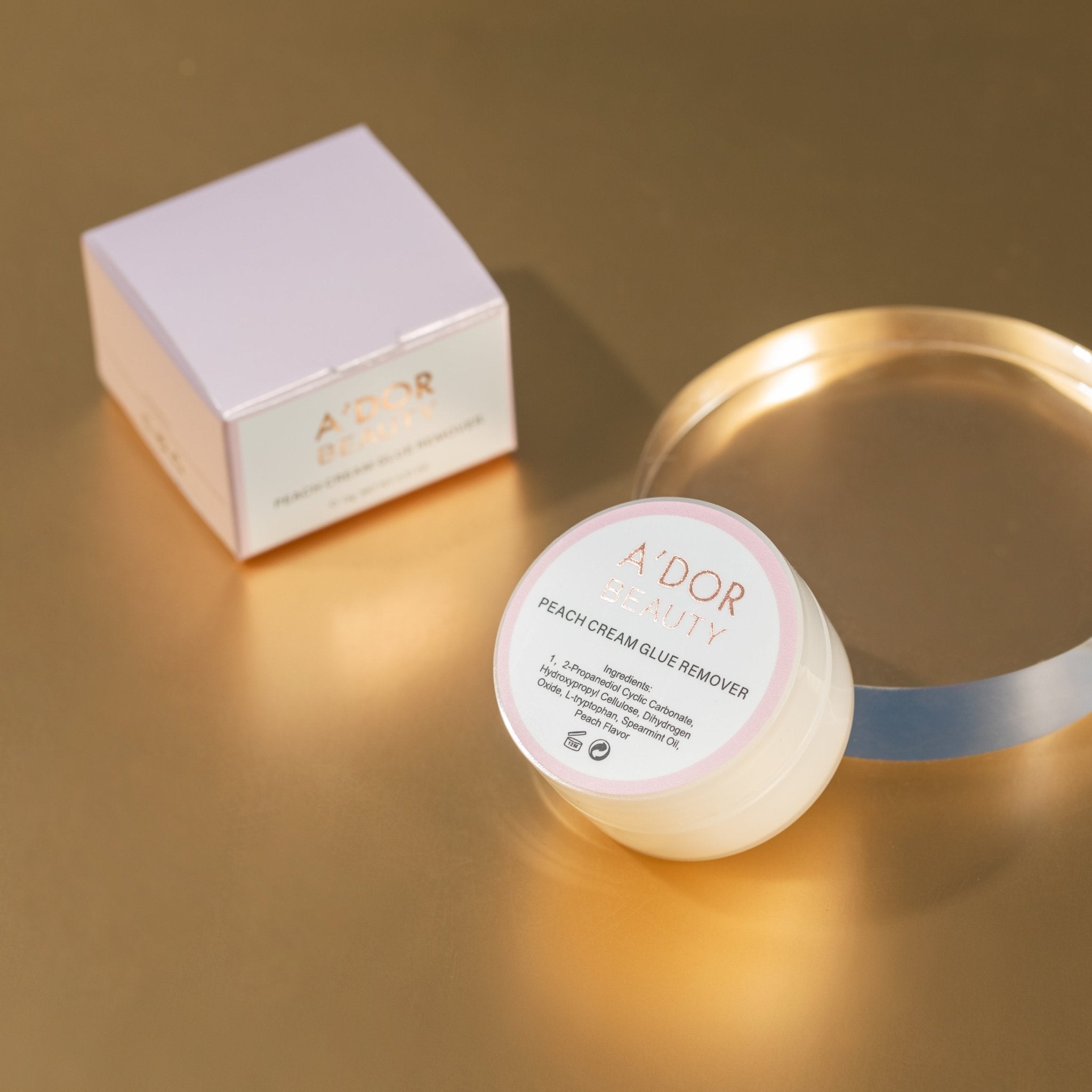 A’dor Beauty Peach Cream Glue Remover - DTK Nail Supply