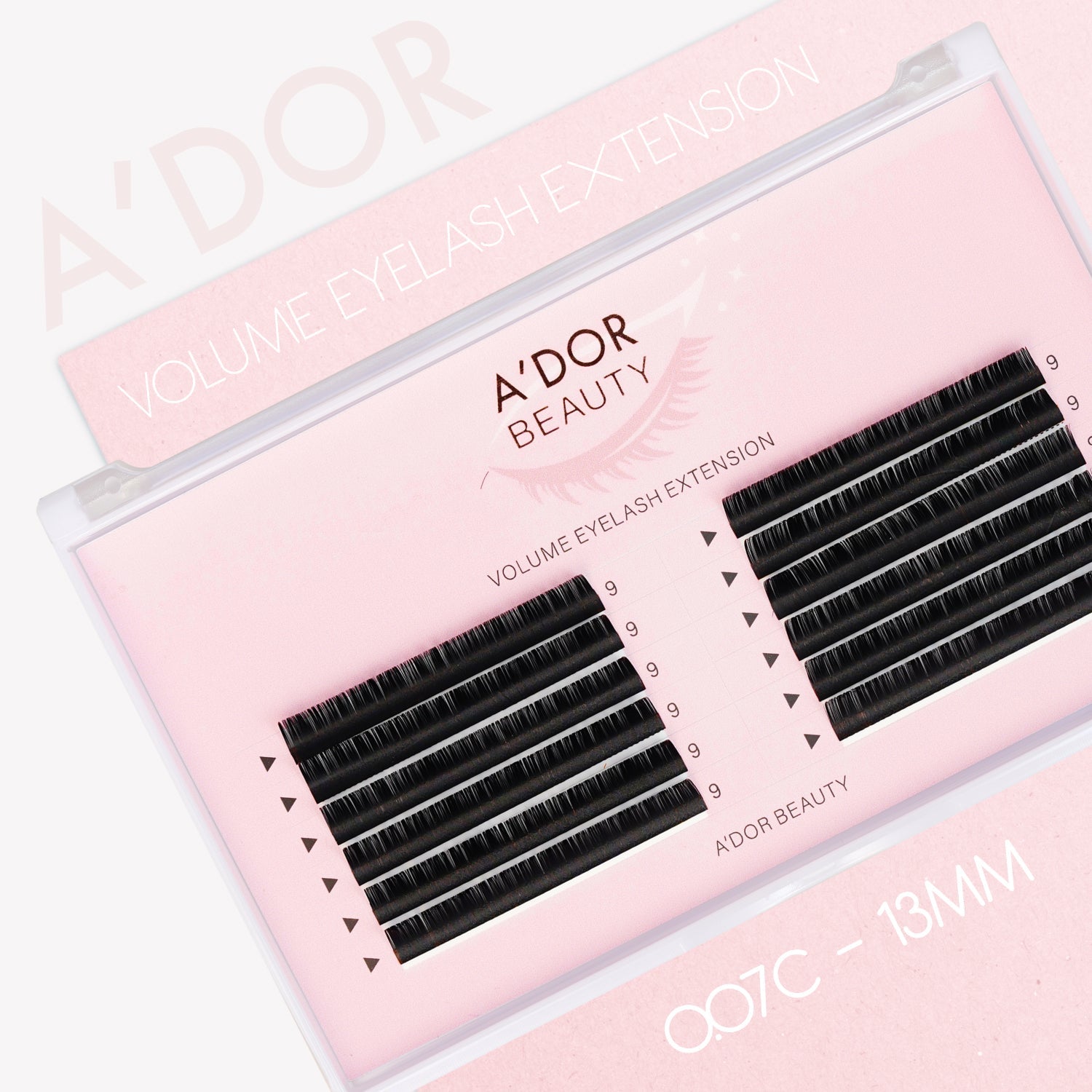 A’dor Beauty Volume Eyelash Extension 0.07C - 13MM - DTK Nail Supply